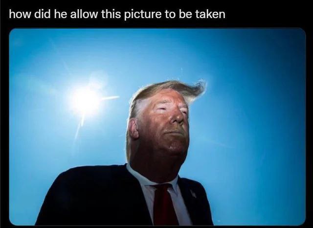 how did he allow this picture to be taken