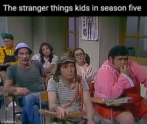 The stranger things kids in season five