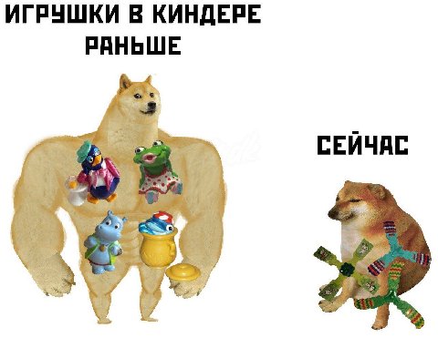 ИГРУШКИ В КИНДЕРЕ РАНЬШЕ СЕЙЧАС