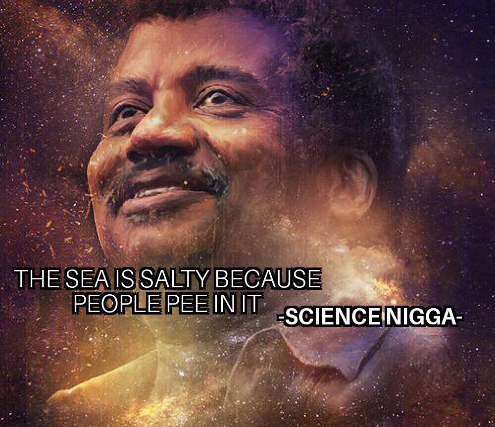 THE SEA IS SALTY BECAUSE PEOPLE PEE IN IT