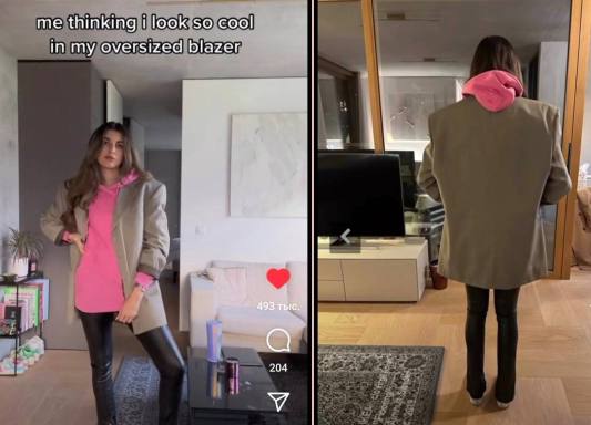 me thinking i cool in my oversized blazer: 204