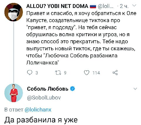 ALLOU? УОВ! МЕТ РОМА @loli... Привет и спасибо, я хочу обратиться к One Капусте, создательнице тиктока про "привет, я подсяду". На тебя сейчас обрушилась волна критики и угроз, но я знаю способ это пр