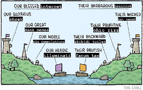 OUR BLESSED THEIR BARBAROUS OUR GLORIOUS THEIR WICKED OUR GREAT THEIR PRIMITIVE OUR NOBLE THEIR BACKWARD skibidi toilet OUR HEROIC THEIR BRUTISH А WE WAS TOM GAULD