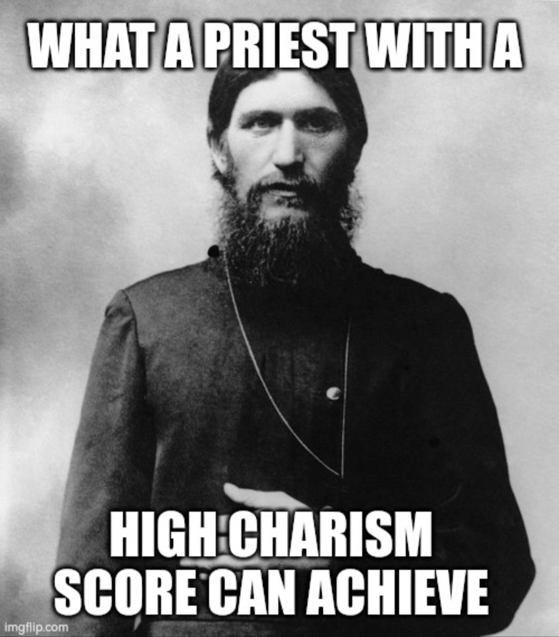 А PRIEST AT WITHA за HIGH CHARISM SCORE CAN ACHIEVE a