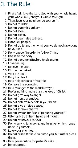 3. The Rule First of all, love the Lord God with your whole heart, your whole soul, and your whole strength. Then, love your neighbor as yourself. not murder. not commit adultery. not steal. not covet
