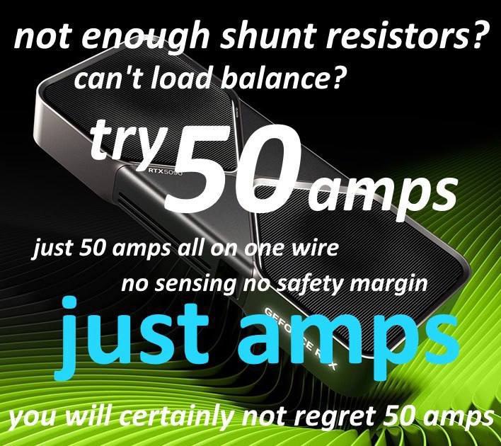 not enough shunt resistors? can't load balance? 5 just 50 amps а! one wire no sensing margin not regret 50 amps: not regret 50 amps