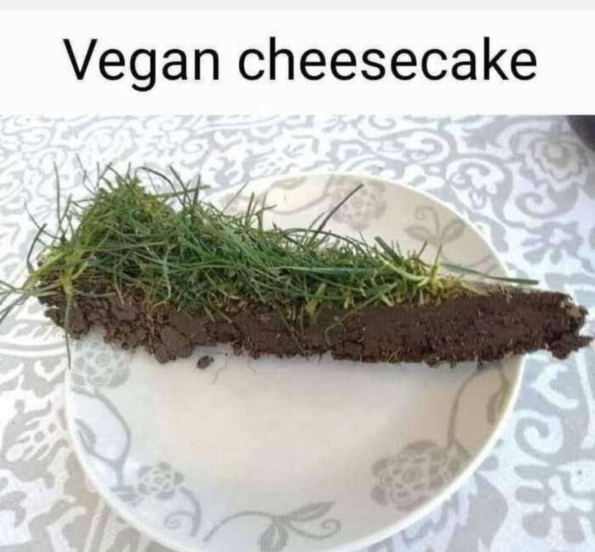 Vegan cheesecake is