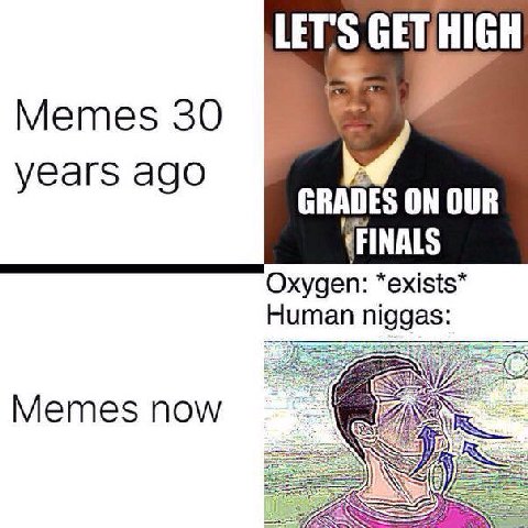 LET'S Memes 30 2 years ago GRADES ON OUR (FINALS Oxygen: Human niggas: Метез пом