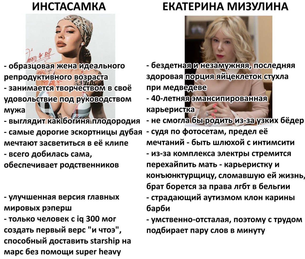 ИНСТАСАМКА ЕКАТЕРИНА МИЗУЛИНА 5 образцовая бездетная{и последняя репродуктивного возраста здоровая порция стухла занимается творчеством в своё при медведеве удовольствие под мужа выглядиткакбогиня`пло