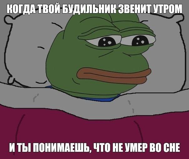КОГДА ТВОЙ БУДИЛЬНИК ЗВЕНИТ УТРОМ ИТЬ ПОНИМАЕШЬ, ЧТО НЕУМЕР CHE