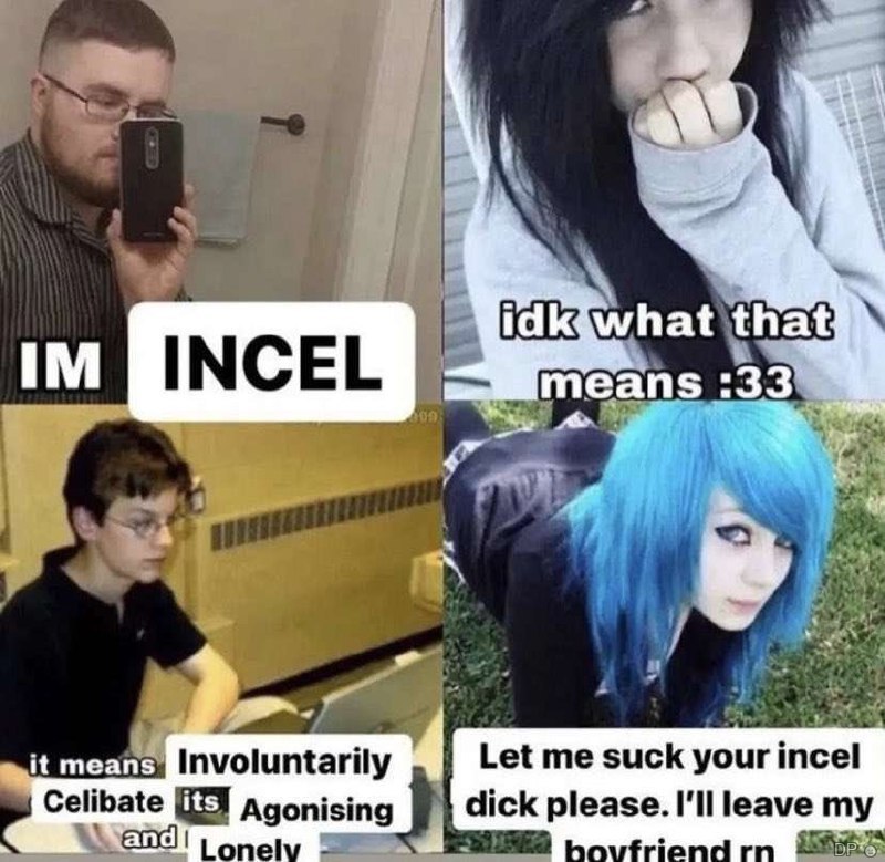 that means 33 it means involuntarily Let me suck your incel dick please. I'll leave my