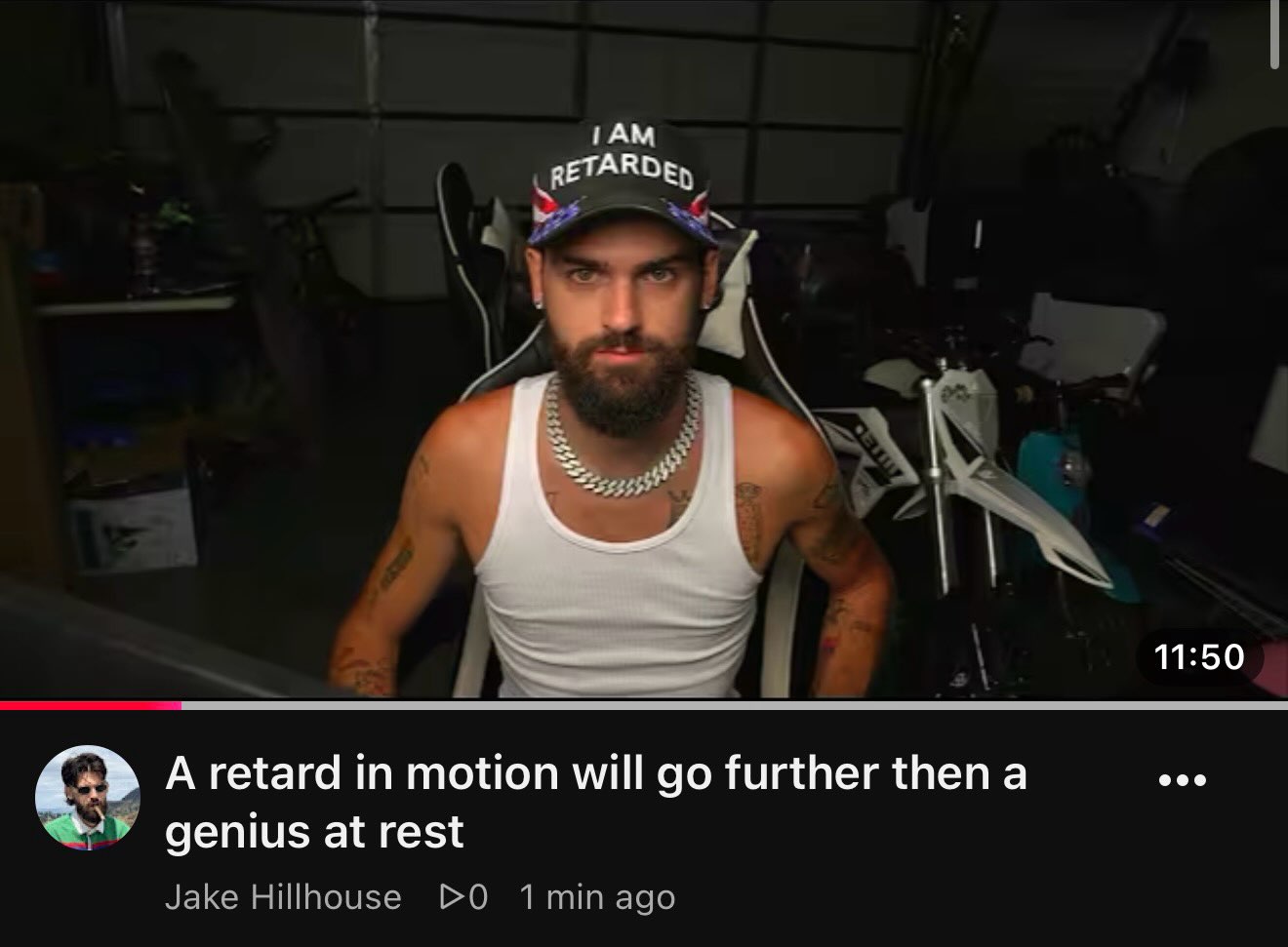 ТАМ 11:50 A retard in motion will further then a genius at rest Jake BOQ