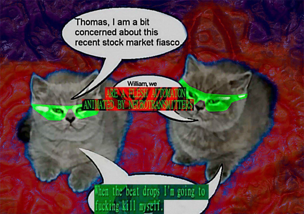 homas, a bit concerned about this recent stock market fiasco ARE hen the beat drops going to 4 icking Kill