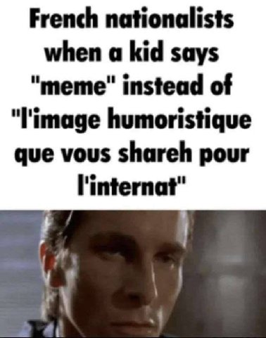 French nationalists when a kid says "тете" instead of "l'image humoristique que vous shareh pour l'internat" 4