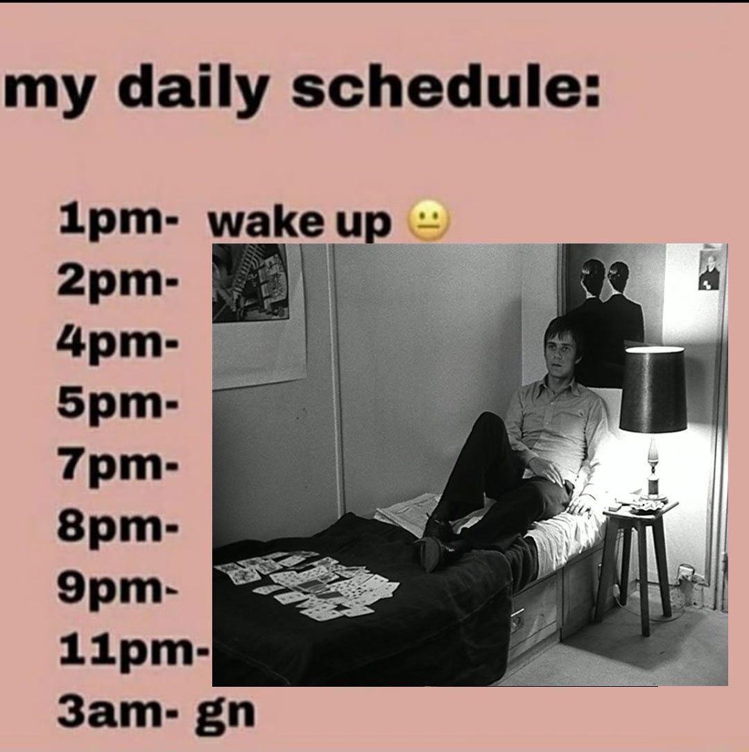 my daily schedule: маке up +8 Эрт- Lipm- Зат-