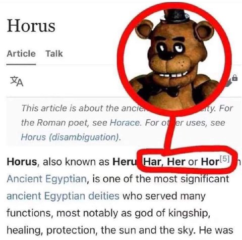 Horus Article Talk This article is about the ancié For the Roman poet, see Horace. For uses, see Horus (disambiguation). Horus, also known as Her Ancient Egyptian, is one of the most significant ancie