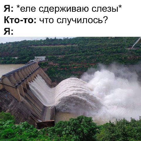 Я: *еле сдерживаю слезы* Кто-то: что случилось? Я: