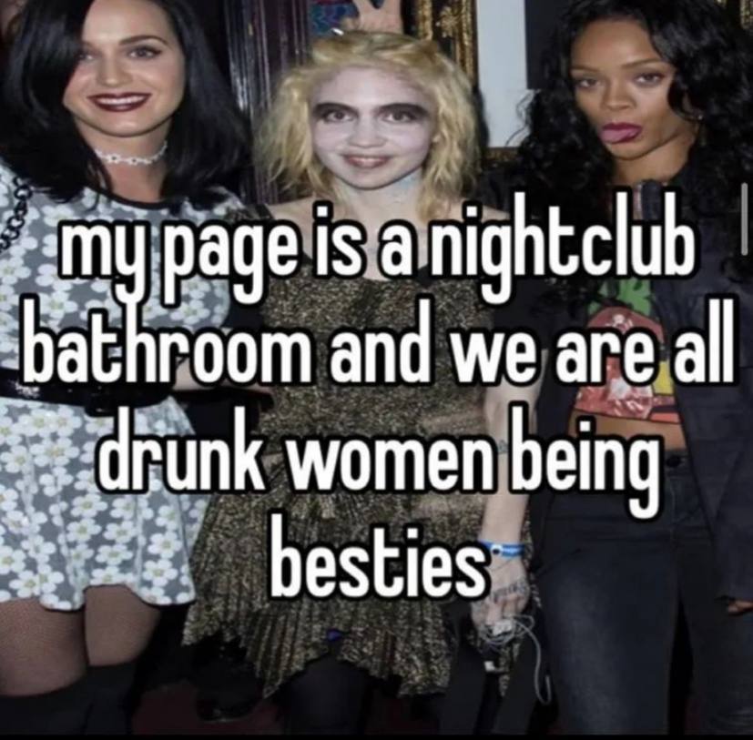 page is а nightclub room and we area women being besties