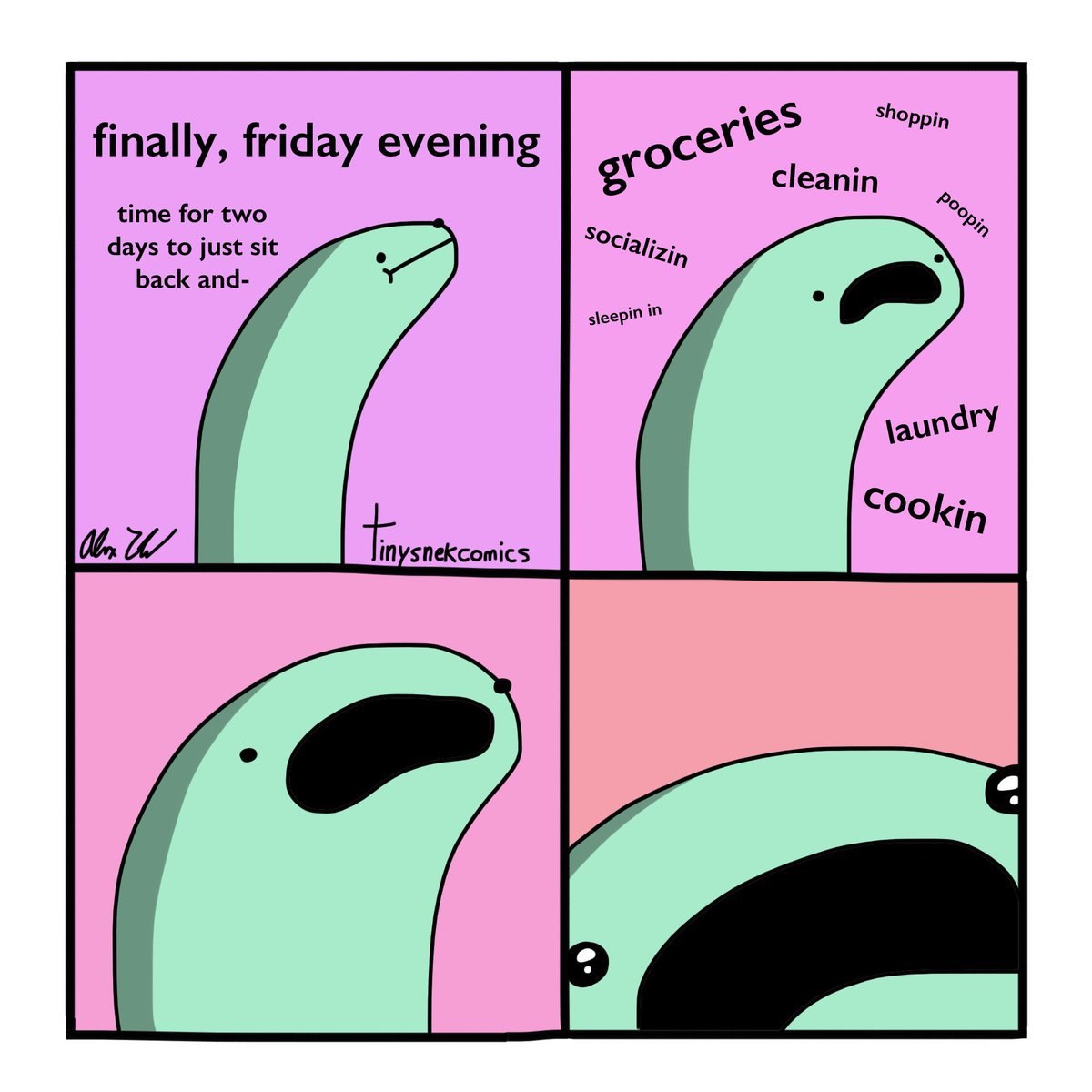 shoppin finally, friday evenin сех\ у, у 8 gro leanin time for two days to just sit back and- sleepin in yaundry