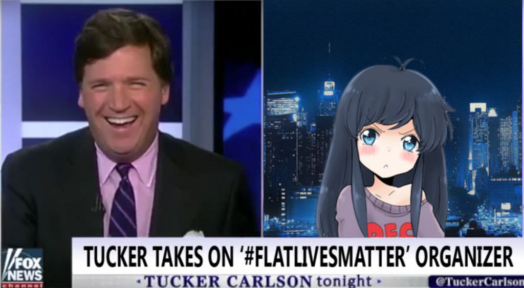 TUCKER TAKES ON ORGANIZER CARLSON