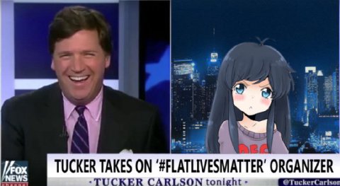 TUCKER TAKES ON ORGANIZER CARLSON