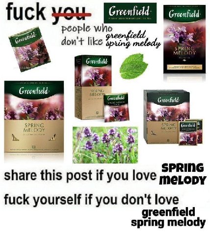 people who, like дои'+ like Greenfield i у SPRING share this post if you love тегору fuck yourself if you don't love greenfield spring melody