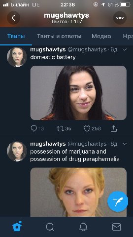 oat! 7 61% muash ооо Твитов: 1 107 Твиты Твиты и ответы Медиа mugshawtys domestic battery 60 possession of marijuana and possession of drug paraphernalia a4 8