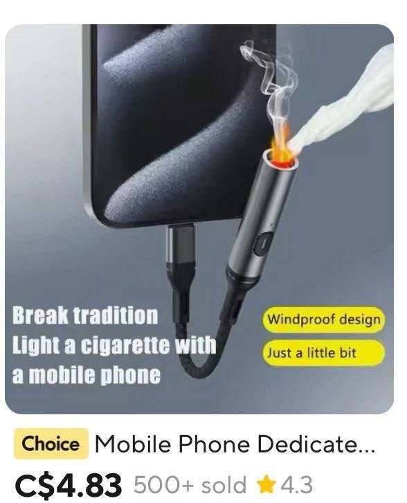 Break tradition Light a cigarette with a mobile phone Choice Mobile Phone Dedicate... 500+ sold 4.3