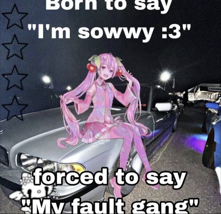 то say sowwy :3" 9 да зау fault sano"