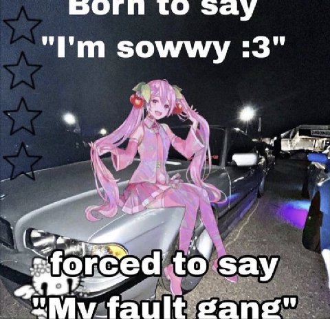 то say sowwy :3" 9 да зау fault sano"