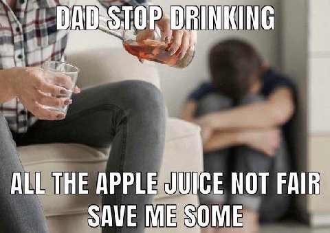 INKING ALL THE APPLE JUICE NOT FAIR SAVE ME SOME