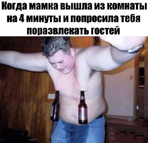 Когда мамка вышла из комнаты на 4 минуты и попросила тебя поразвлекать гостей 4 A