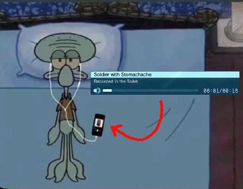 Soldier with Stomachache Recorded in the Toilet 18