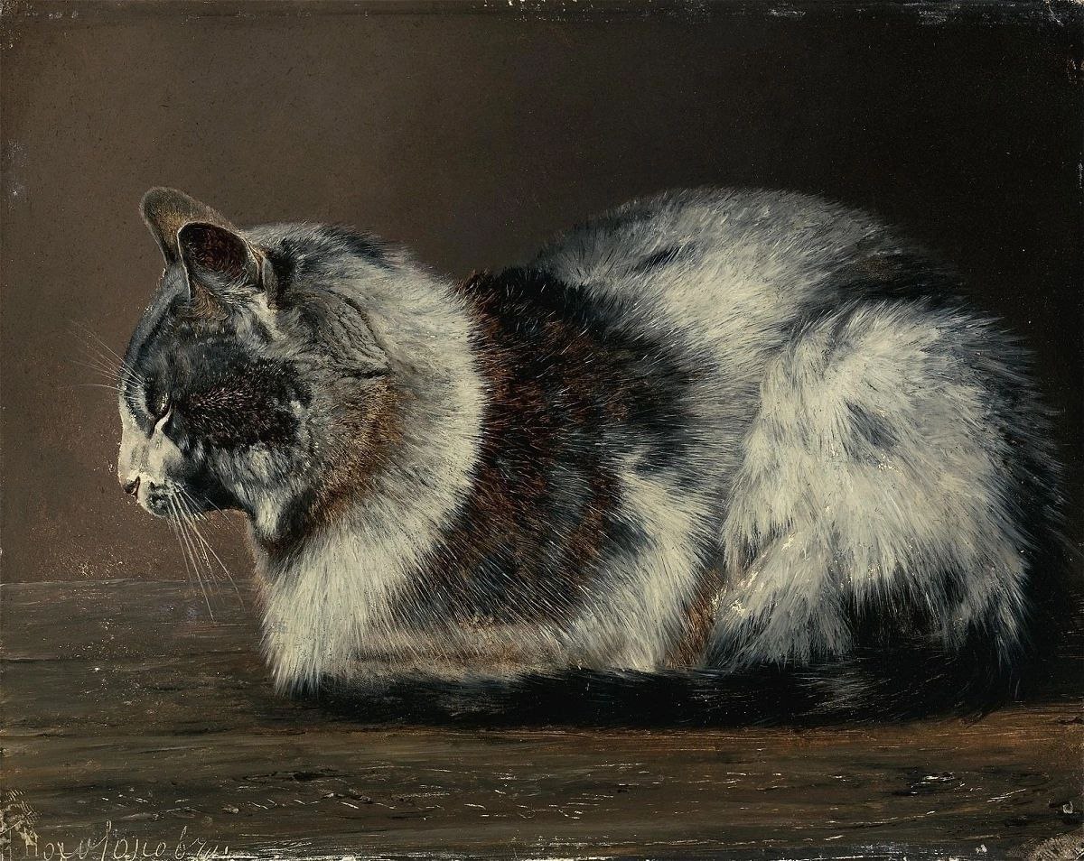 "Cat" by Ivan Pavlovich Pekhitonov, 1878