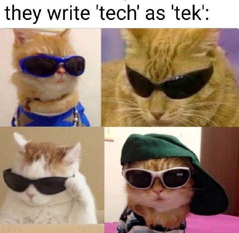 they write ‘tech as tek: