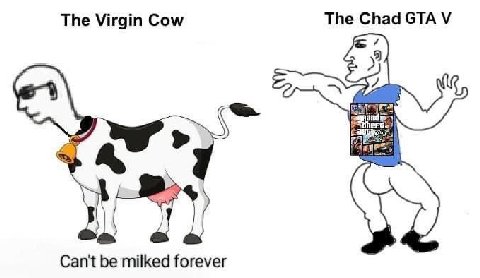The Virgin Cow The Chad СТА Can't be milked forever