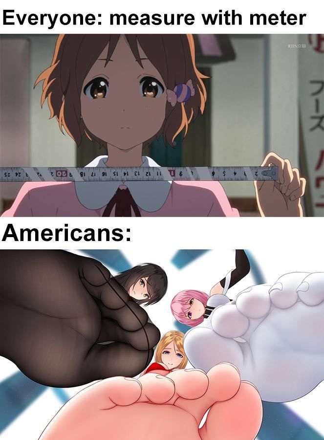Еуегуопе: measure with meter a Americans: