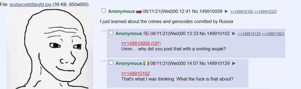 File: ing (39 Anonymous mas 08/11/21(Wed)00:12:41 No.149910059 >>149910102 >>149910327 I just leamed about the and genocides comitted Russia Anonymous 8 08/11/21(Wed)00:13:33 №.149910102 >>149911963 >