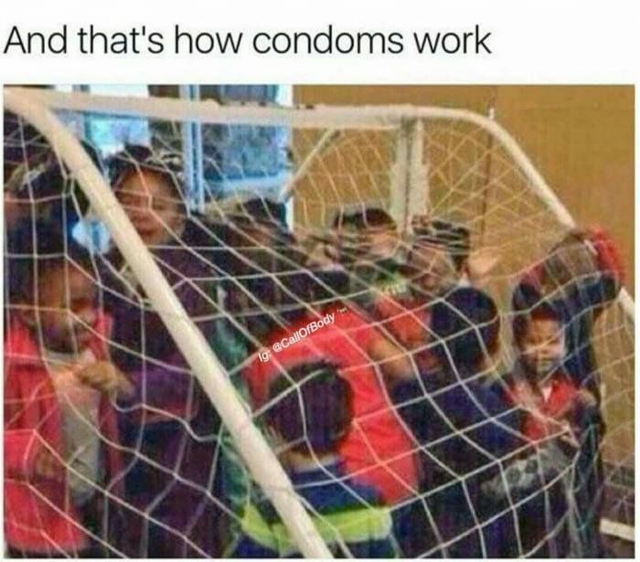 And that's how condoms work