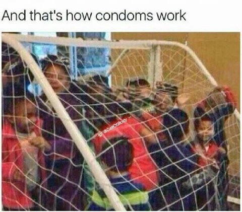 And that's how condoms work