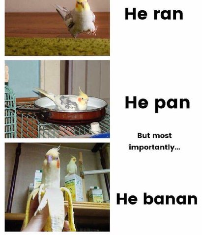 Не гап i Не рап 8 But most importantly... He banan