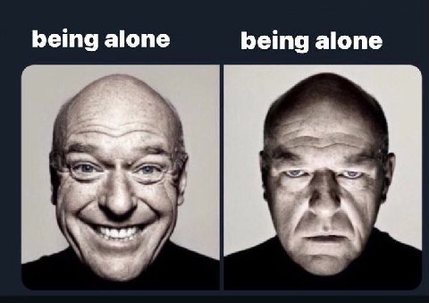 being alone one being