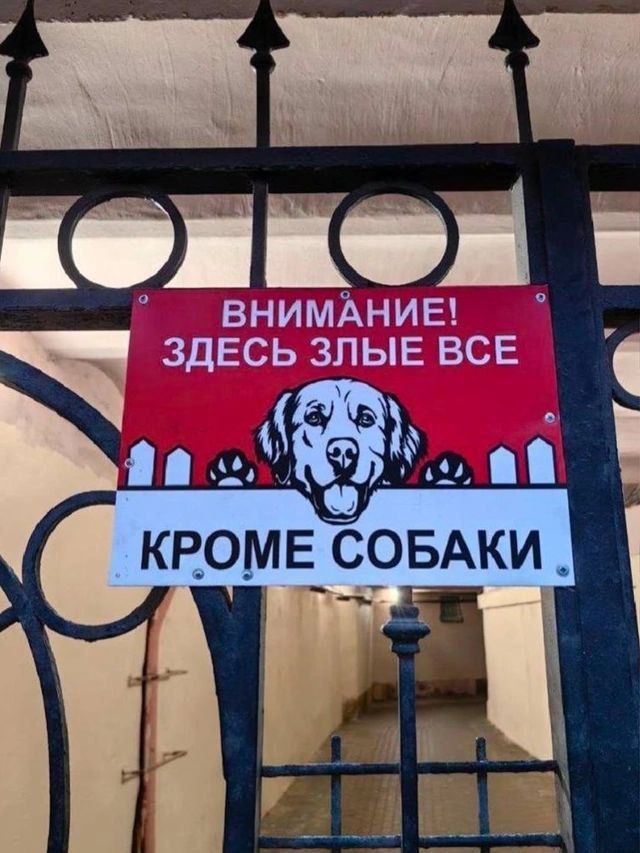 ВНИМАНИЕ! ЗДЕСЬ ЗЛЫЕ ВСЕ КРОМЕ СОБАКИ ite