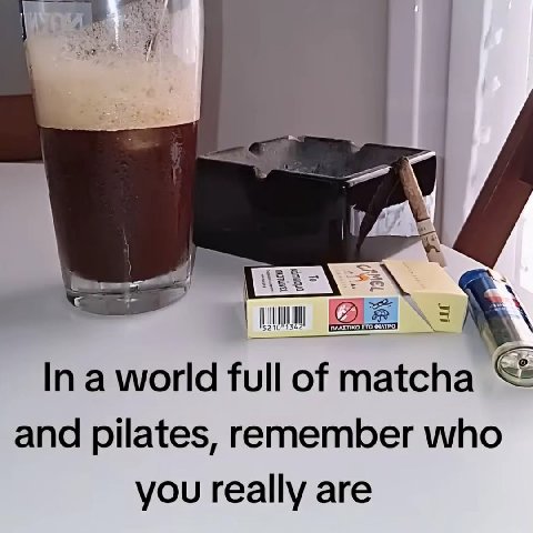 Ina world full of matcha and pilates, remember who you really are