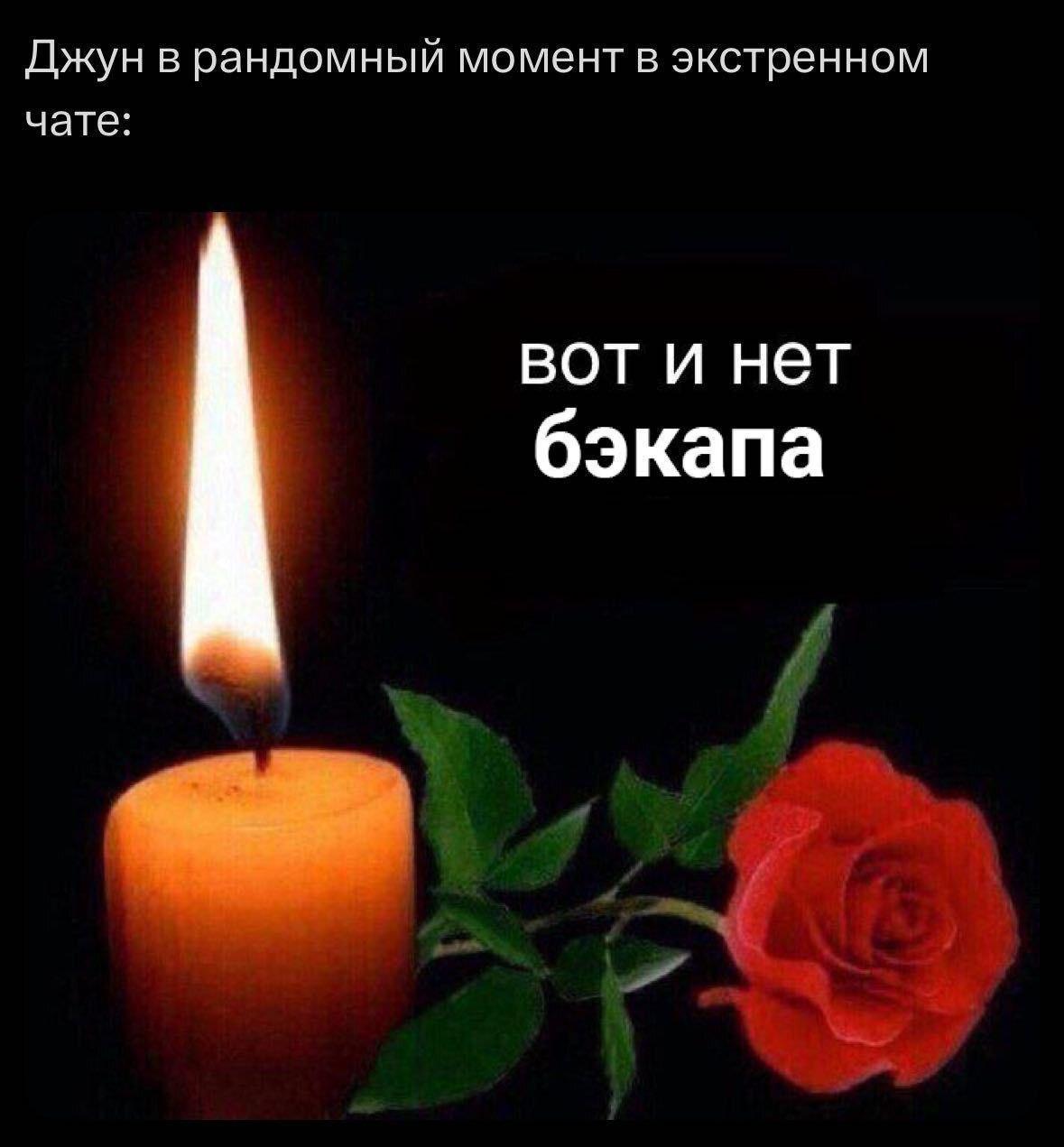Джун в рандомный момент в экстренном чате: вот и нет бэкапа