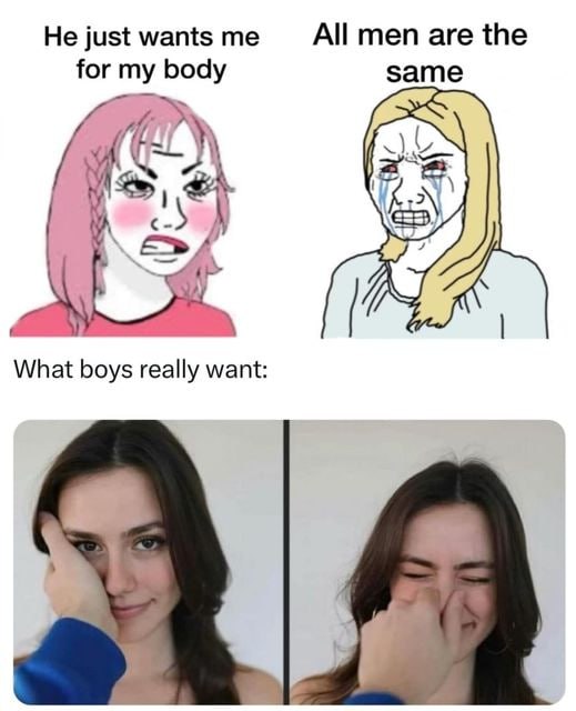 Не men are the for my body same OBS What boys really want: Я