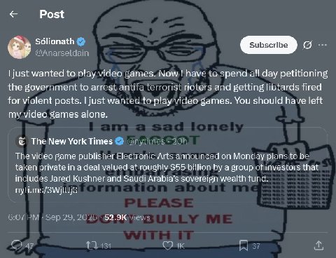 Post just wanted to play video ganies. Now have то зрепа day petitioning the government to arrest and getting fired for violent posts. just wanted to nlay vicieo games. You should have left video game