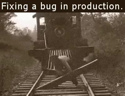 Fixing а bug т production.