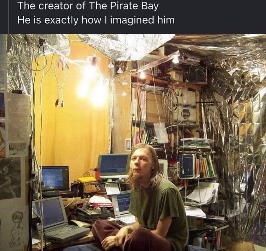 The creator of The Pirate Вау Не is exactly how imagined him i у