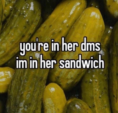 youre in her dms her sandwich